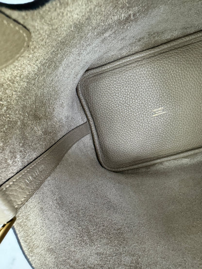 HERMES Picotin 18 馬爾淺米金扣 8Q Beige Marfa GHW