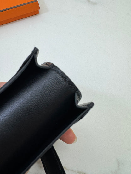BEARN Mini Wallet 黑色山羊皮 Noir Chevre Mysore PHW