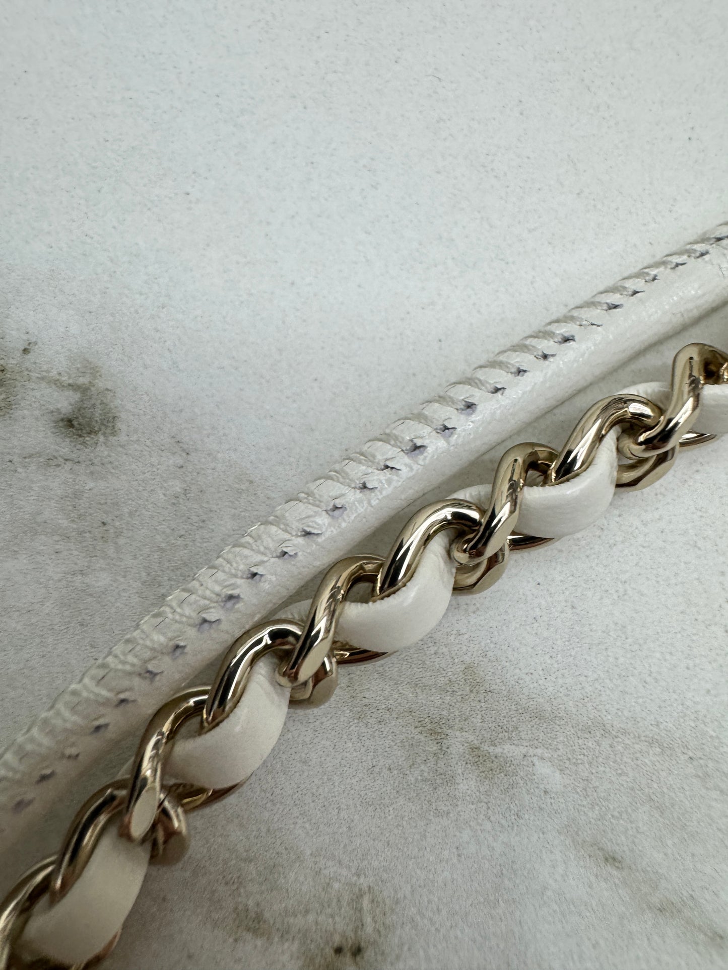 CHANEL Mini 31Bag 油蠟羊皮 白色 新版