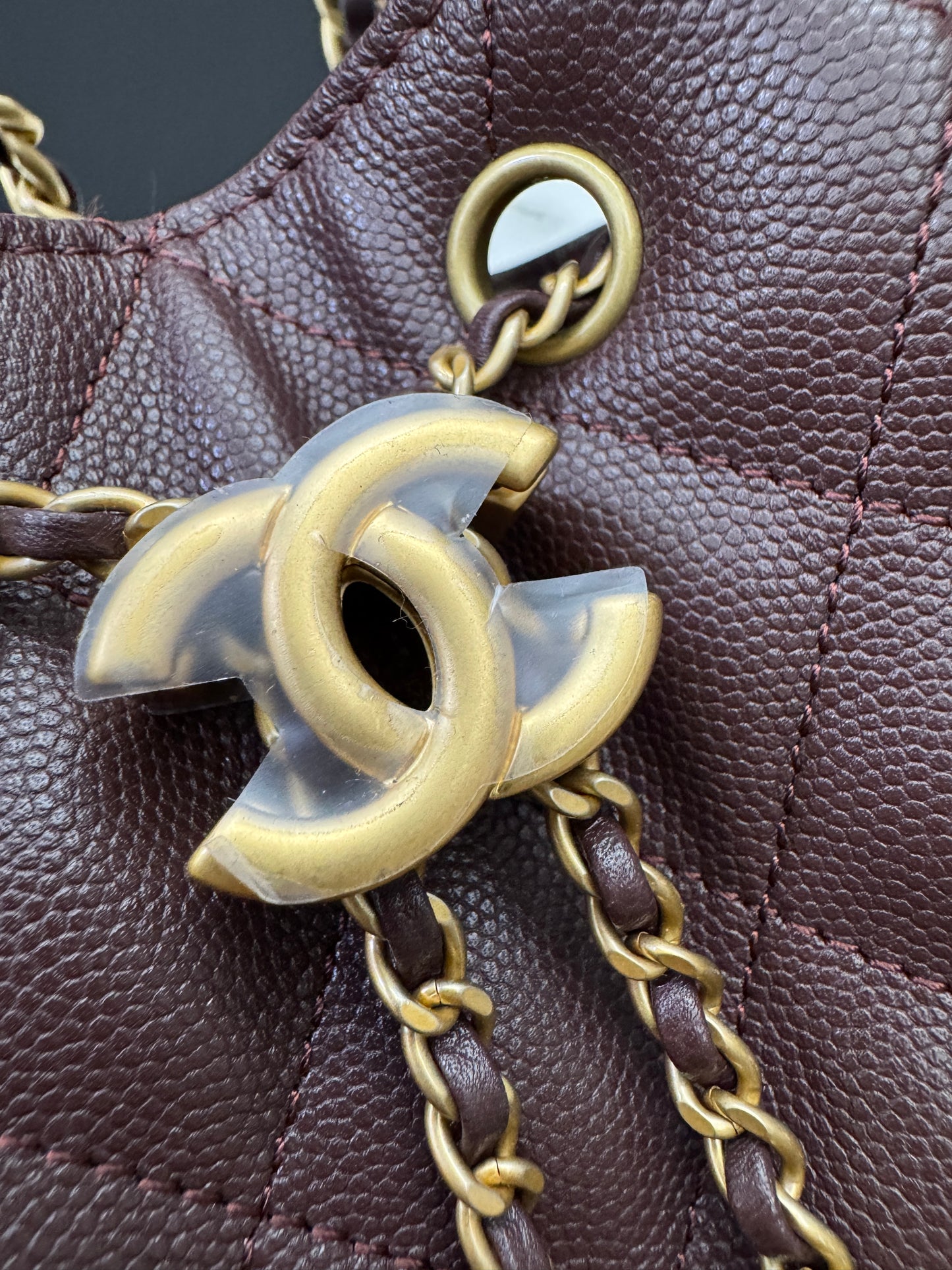 CHANEL 25Bag 荔枝牛皮 Small Chocolate