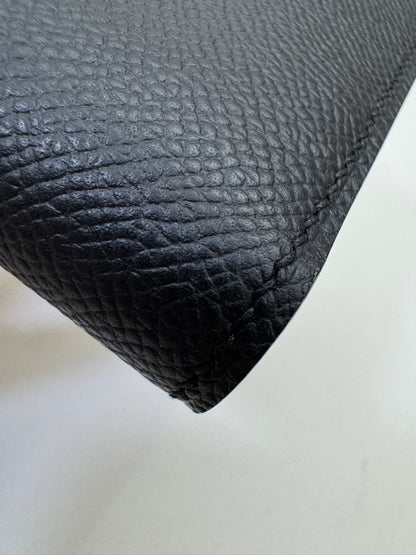 HERMES Bearn Wallet 長款 黑色金扣 Epsom