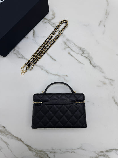 CHANEL 26C 菱格紋Logo LP盒子包