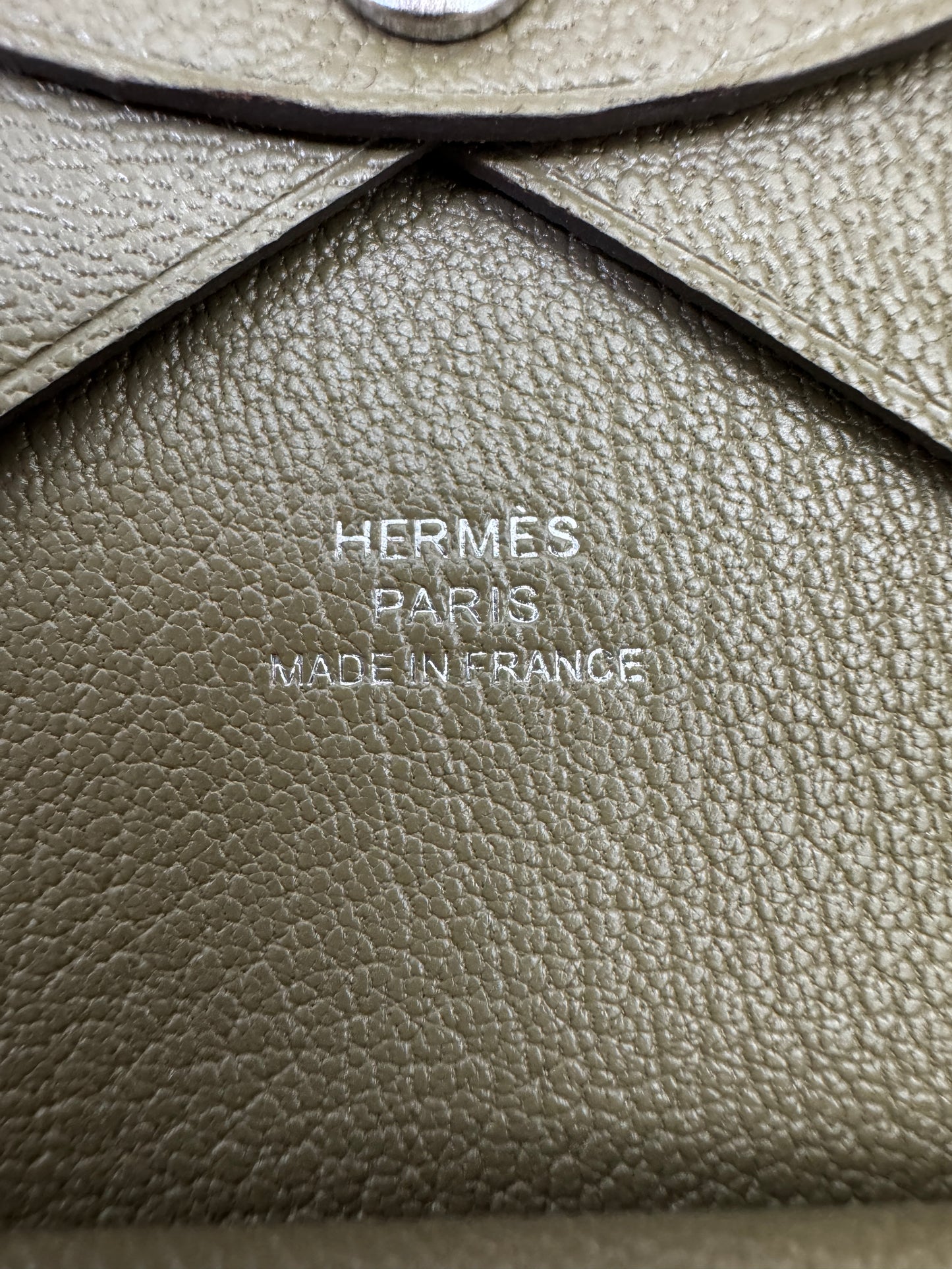 HERMES Calvi Duo 大象灰山羊皮 Etoupe Chevre Mysore