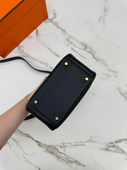 HERMES Mini Lindy II 黑金 Nior TC GHW