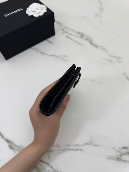 CHANEL 25K Passport Holder So Black