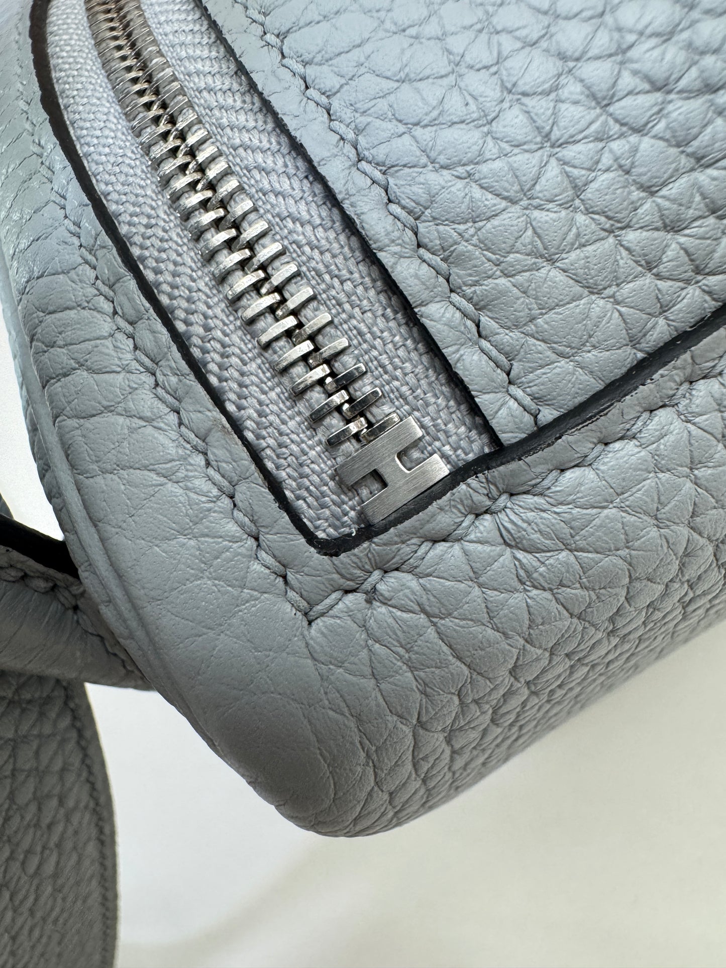 HERMES Mini Lindy II 木偶灰銀扣 TC Gris Platin PHW