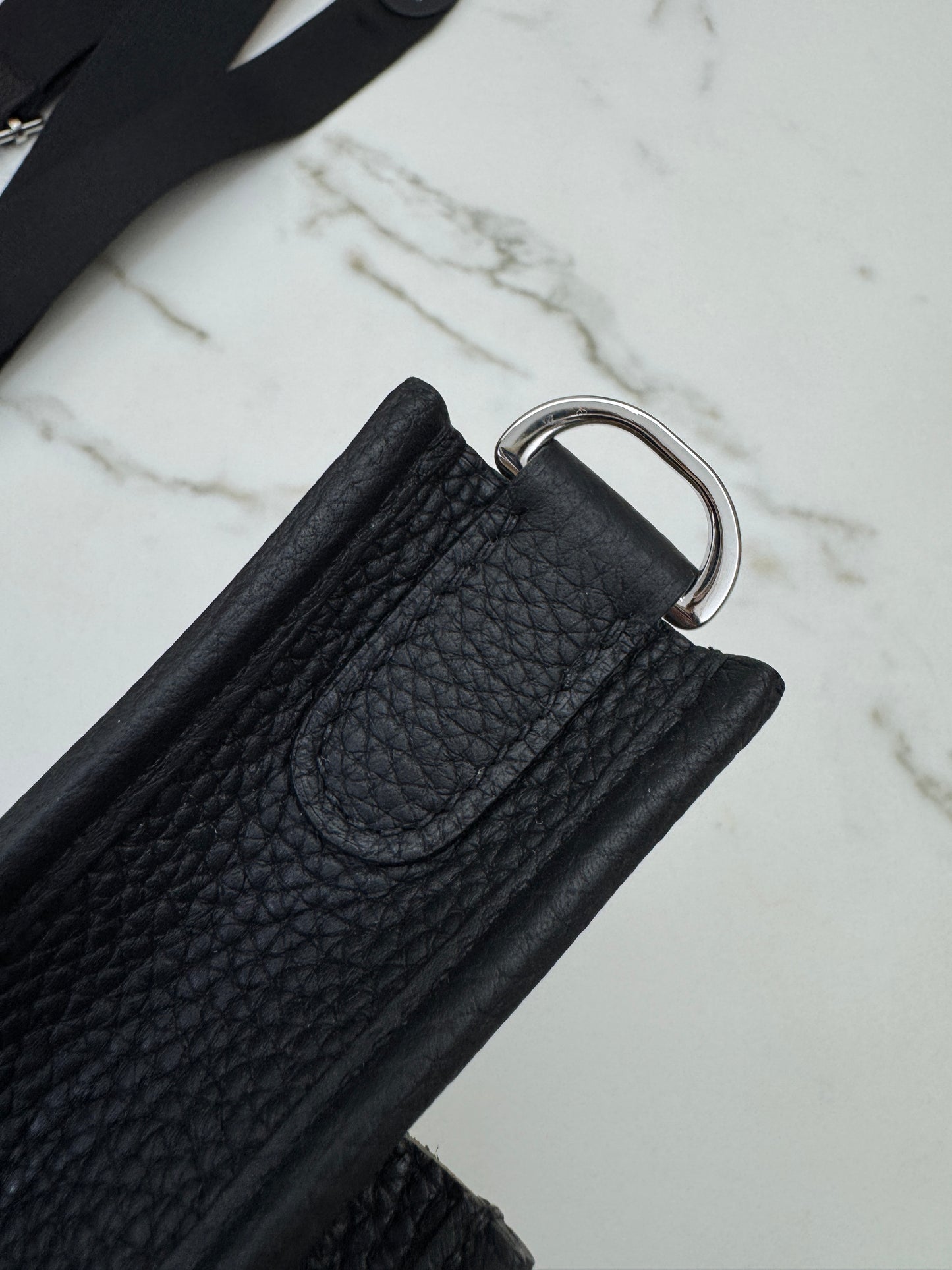 HERMES Evelyne23 黑銀 TC