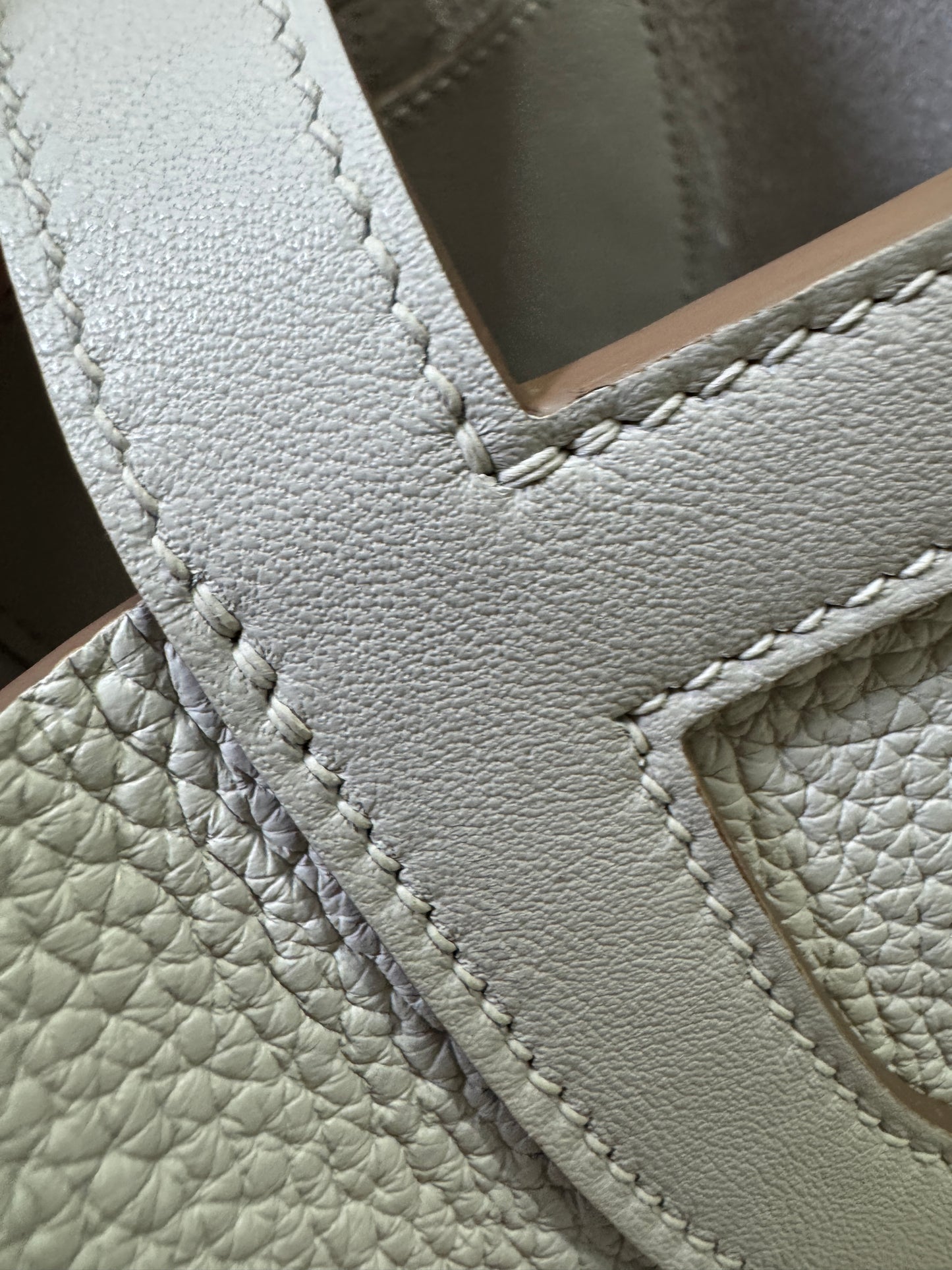 HERMES In The Loop 豬鼻菜籃子 M4奶灰色銀扣 Gris Pale PHW