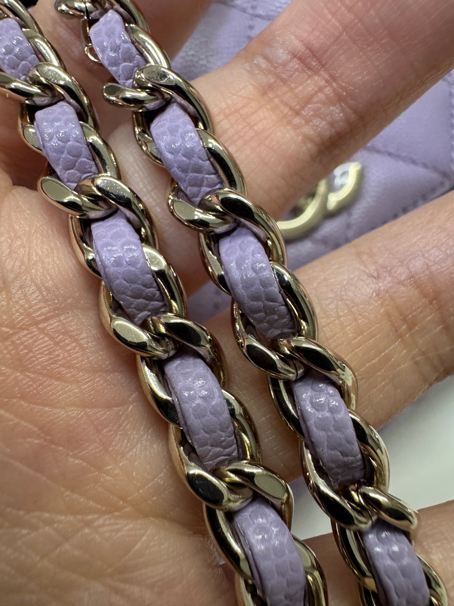 CHANEL Coco Handle 24P紫色 Small