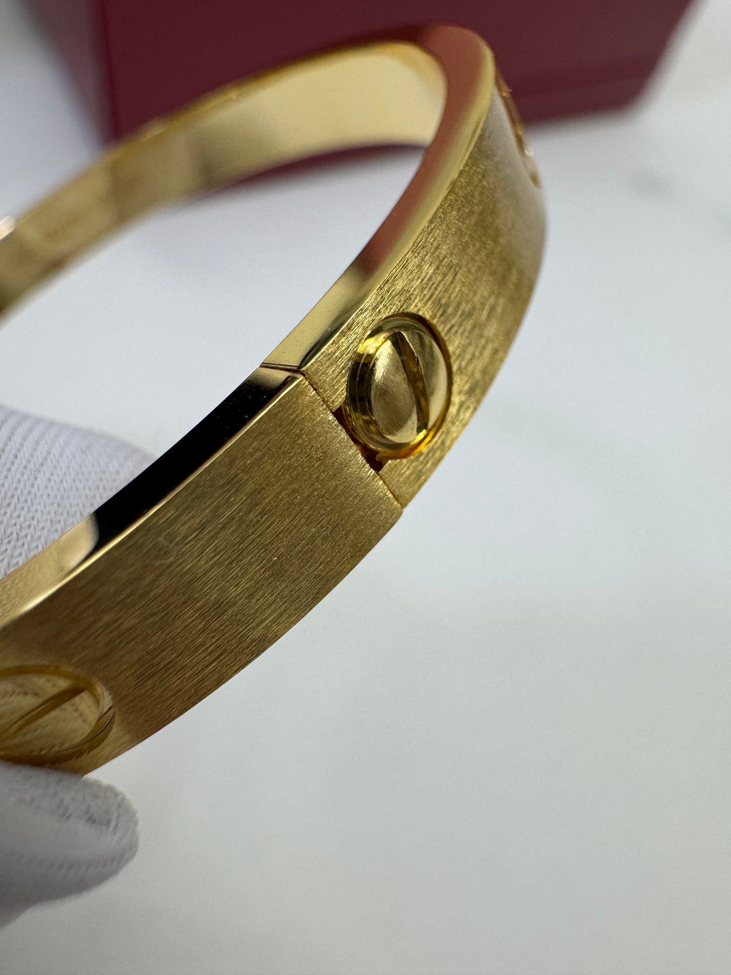CARTIER Love Bracelet Brushed Gold Color