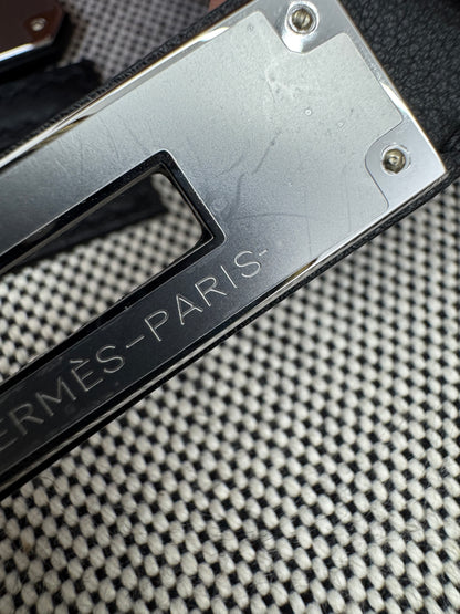 HERMES Mini Jypsiere 熊貓帆布 Swift/ Canvas