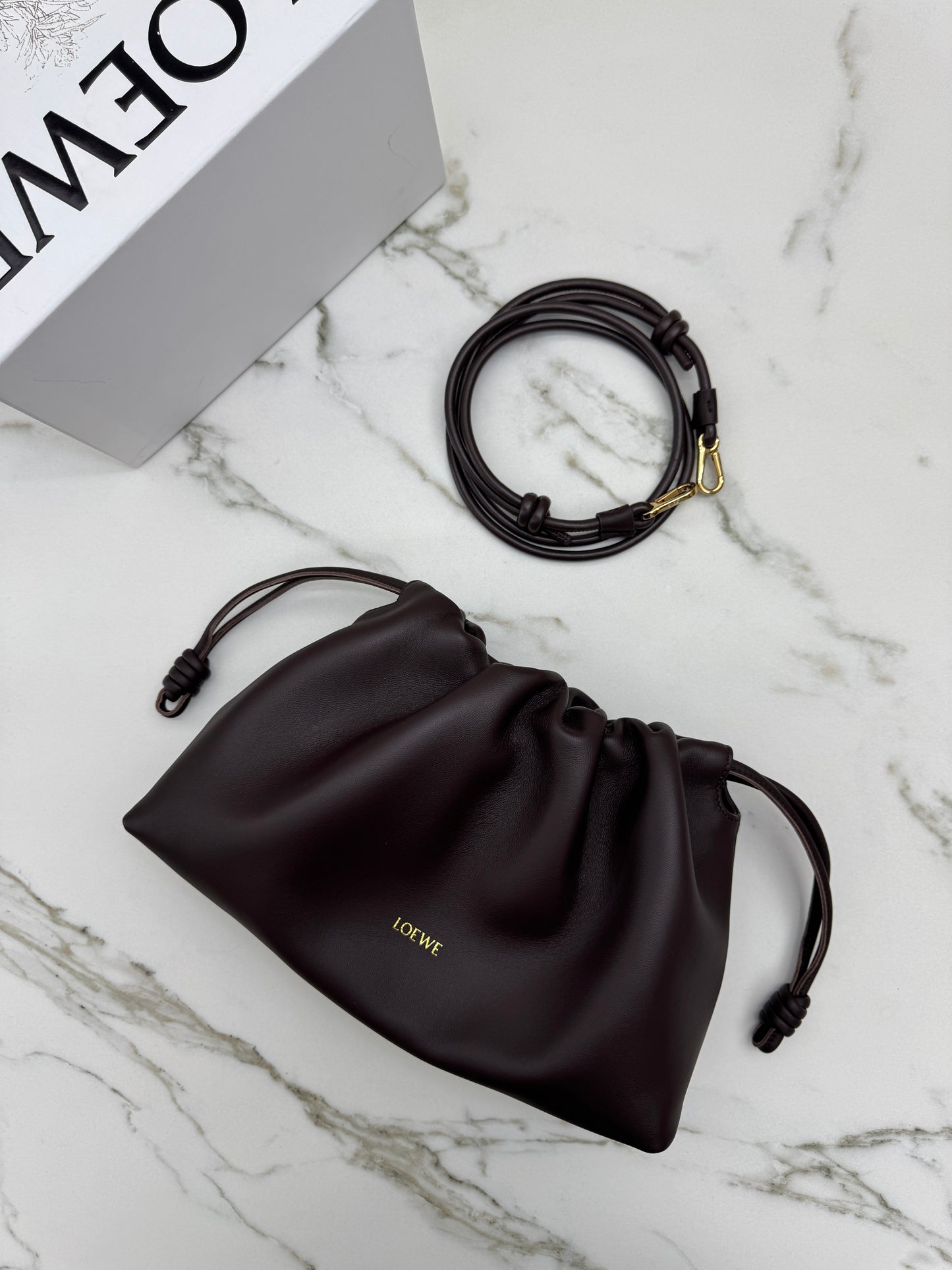 LOEWE Flamenco Purse Medium Dark Chestnut