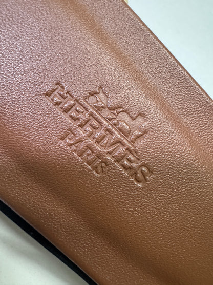 HERMES Oran 深藍牛仔拖鞋