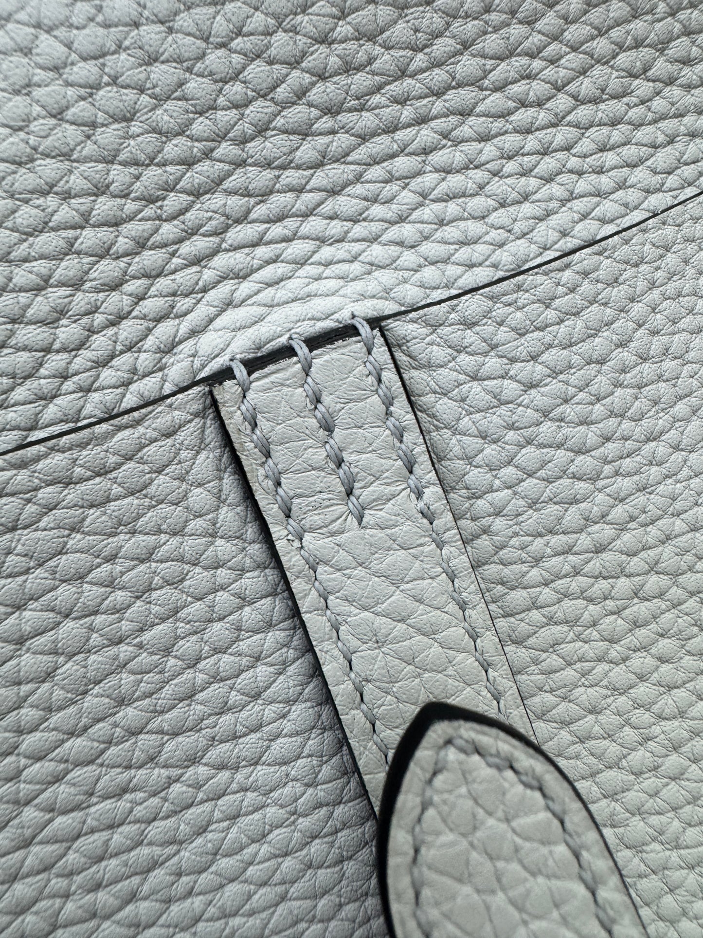 HERMES Halzan 25 聖杯藍銀扣 Bleu Pale