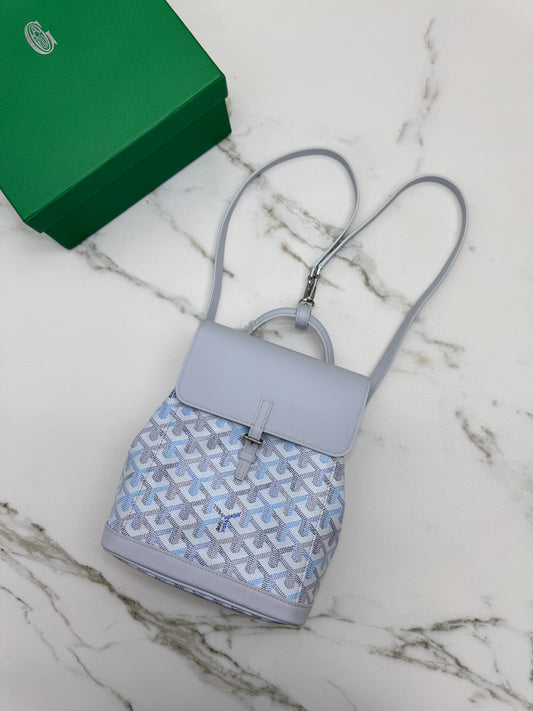 GOYARD 冰川藍 Mini Alpin Backpack Polar Blue