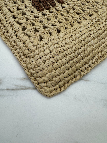 MIU MIU 拉菲草草編包