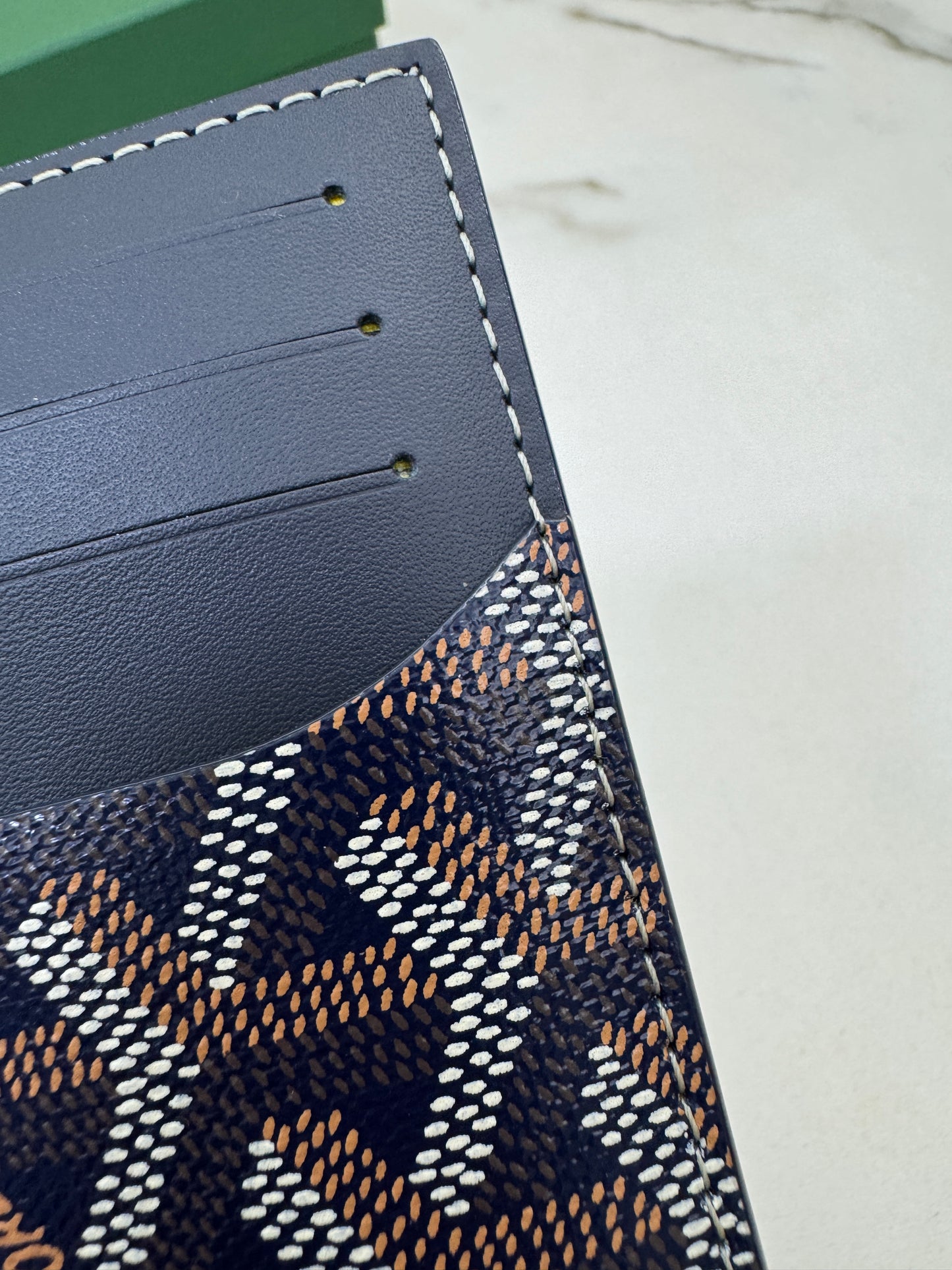 GOYARD Bourbon Zipped Cardholder 海軍藍