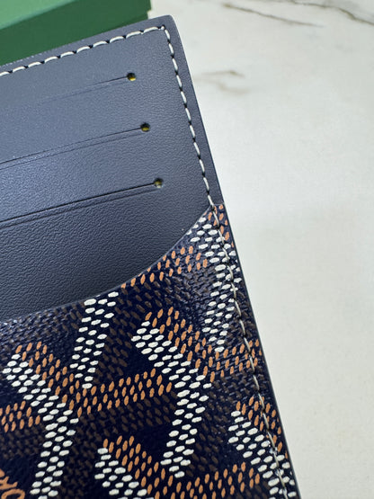 GOYARD Bourbon Zipped Cardholder 海軍藍