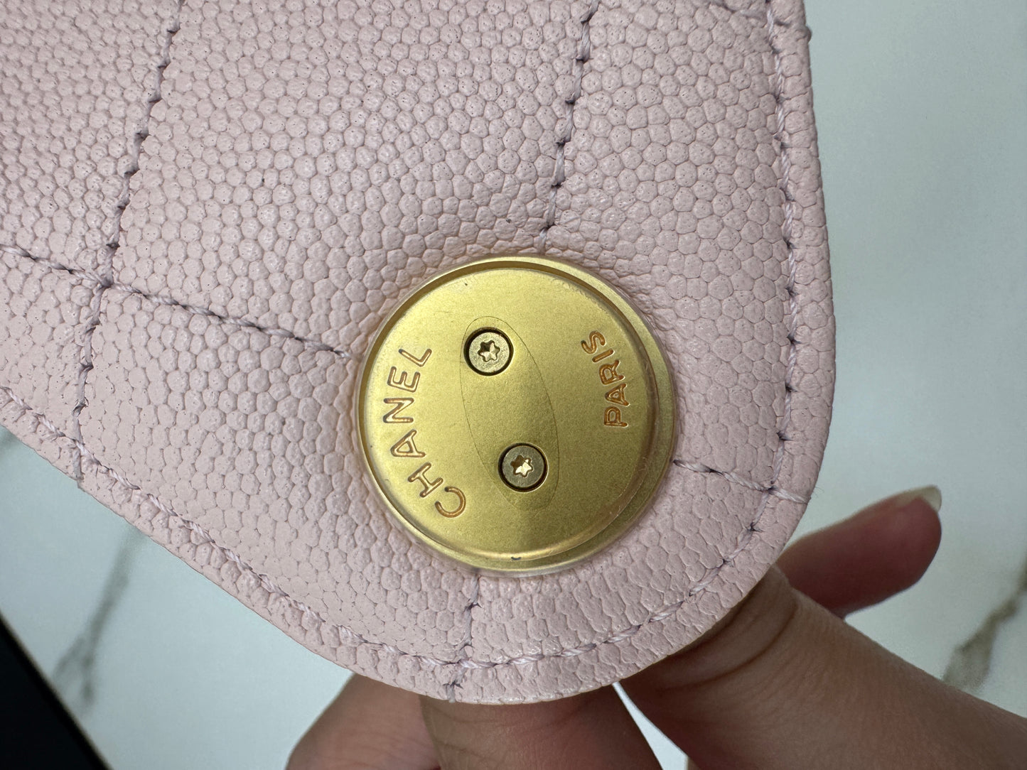 CHANEL 25Bag 粉紅色荔枝牛皮 Small