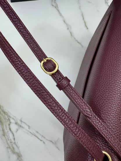 CHANEL 26S Maxi Flap Bag Small 酒紅色金扣 Burgundy GHW