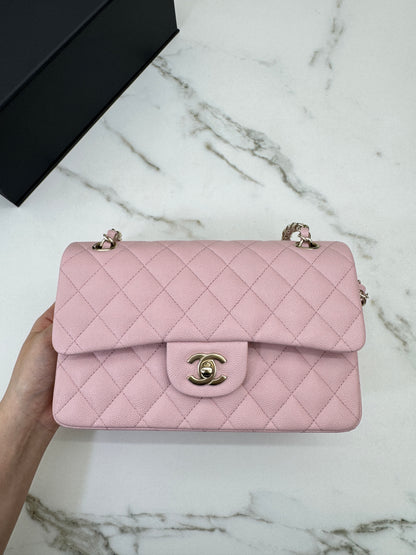 CHANEL 22B櫻花粉 CF23 Small Sakura Pink