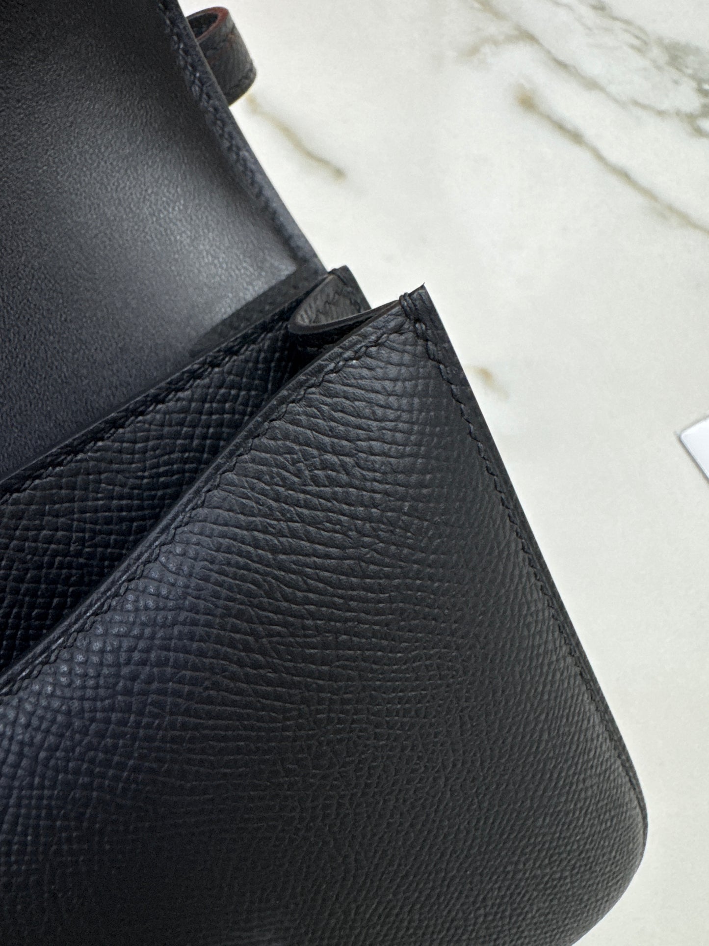 HERMES Mini Constance 黑銀 Noir Epsom PHW