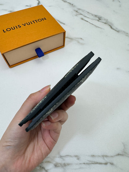 LV M27150 兩摺錢包 深綠色壓花