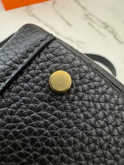HERMES Mini Lindy II 黑金 Nior TC GHW