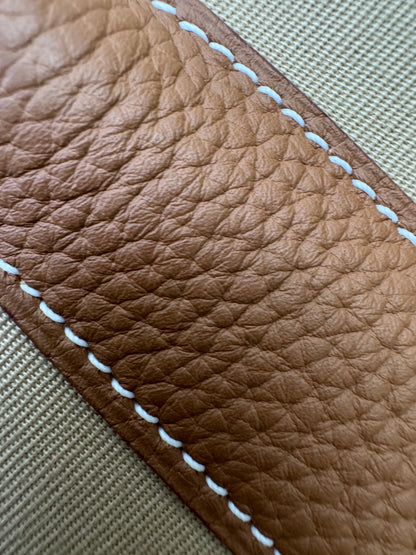 HERMES Garden Party 36 金棕拼風衣灰帆布 Negonda/ Canvas