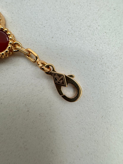 VCA Vintage Alhambra Bracelet 紅玉髓玫瑰金鐳射