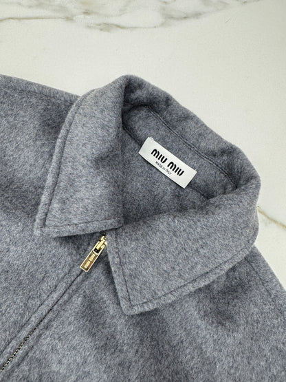 MIU MIU 25FW 灰色羊毛外套