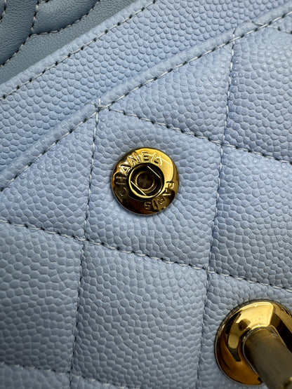 CHANEL CF23 Small 23P粉藍色