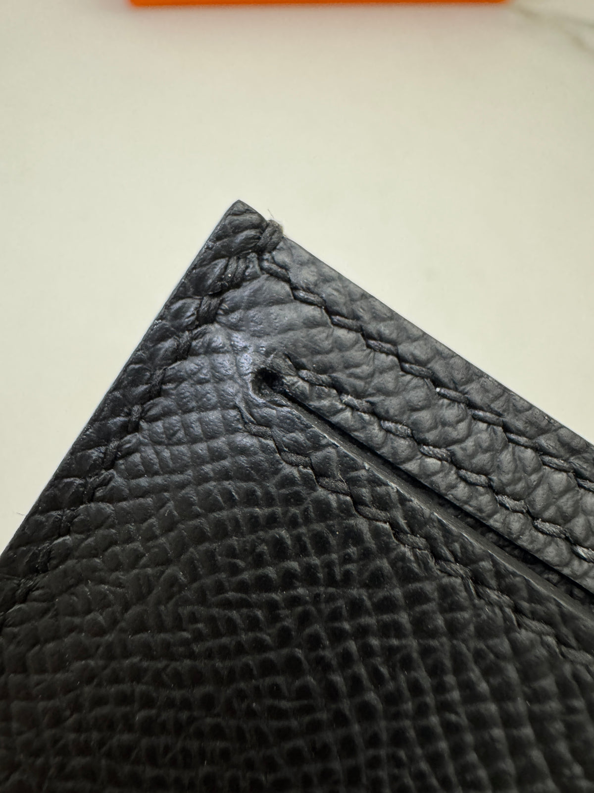 HERMES Bearn Compact Wallet 黑金 Epsom