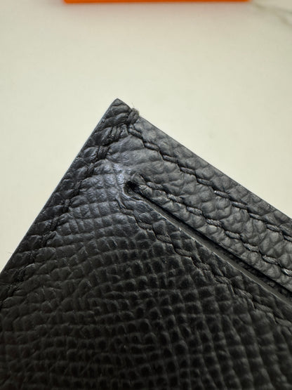 HERMES Bearn Compact Wallet 黑金 Epsom