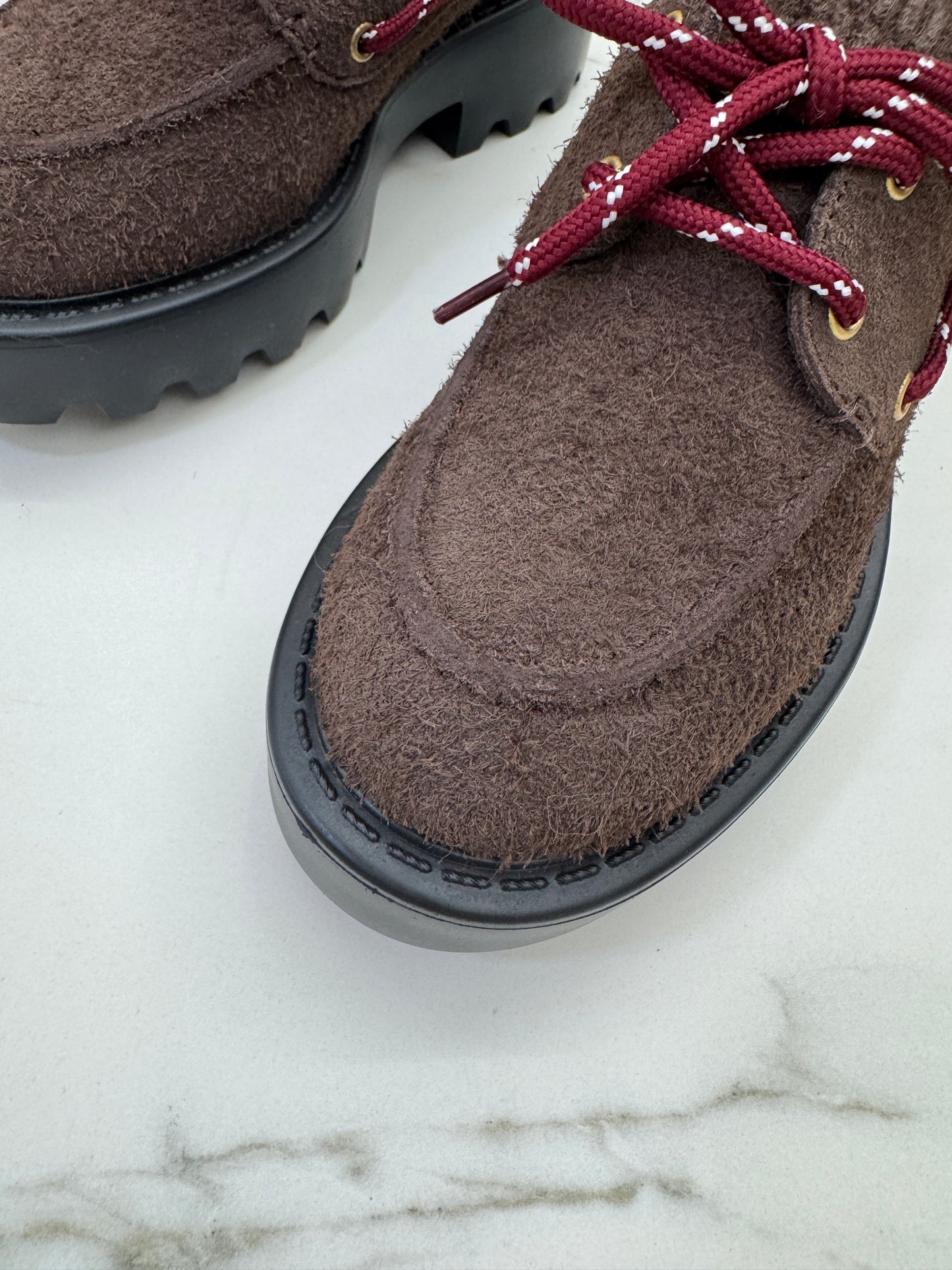 MIU MIU 絨面厚底 Loafers