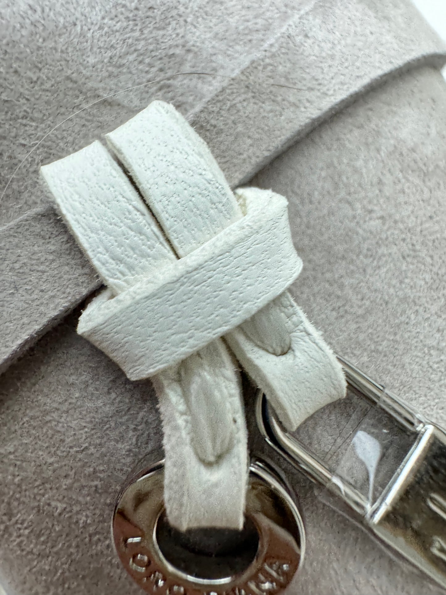 LORO PIANA Summer Walk 珍珠灰滾邊款樂福鞋