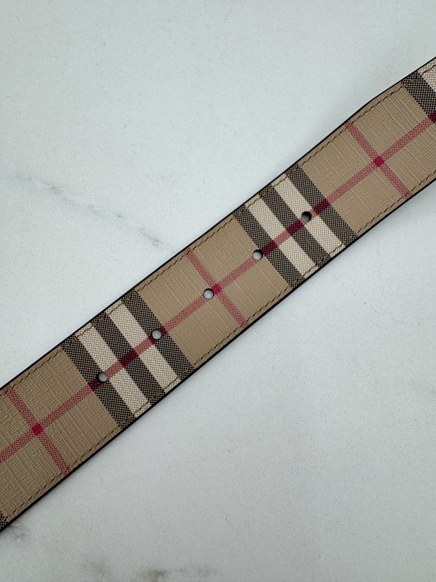 BURBERRY 雙面皮帶35MM