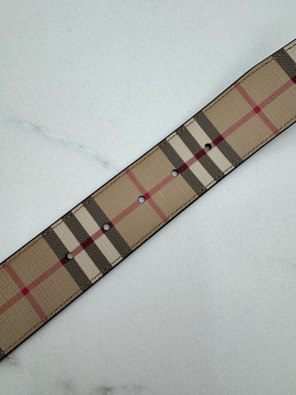 BURBERRY 雙面皮帶35MM