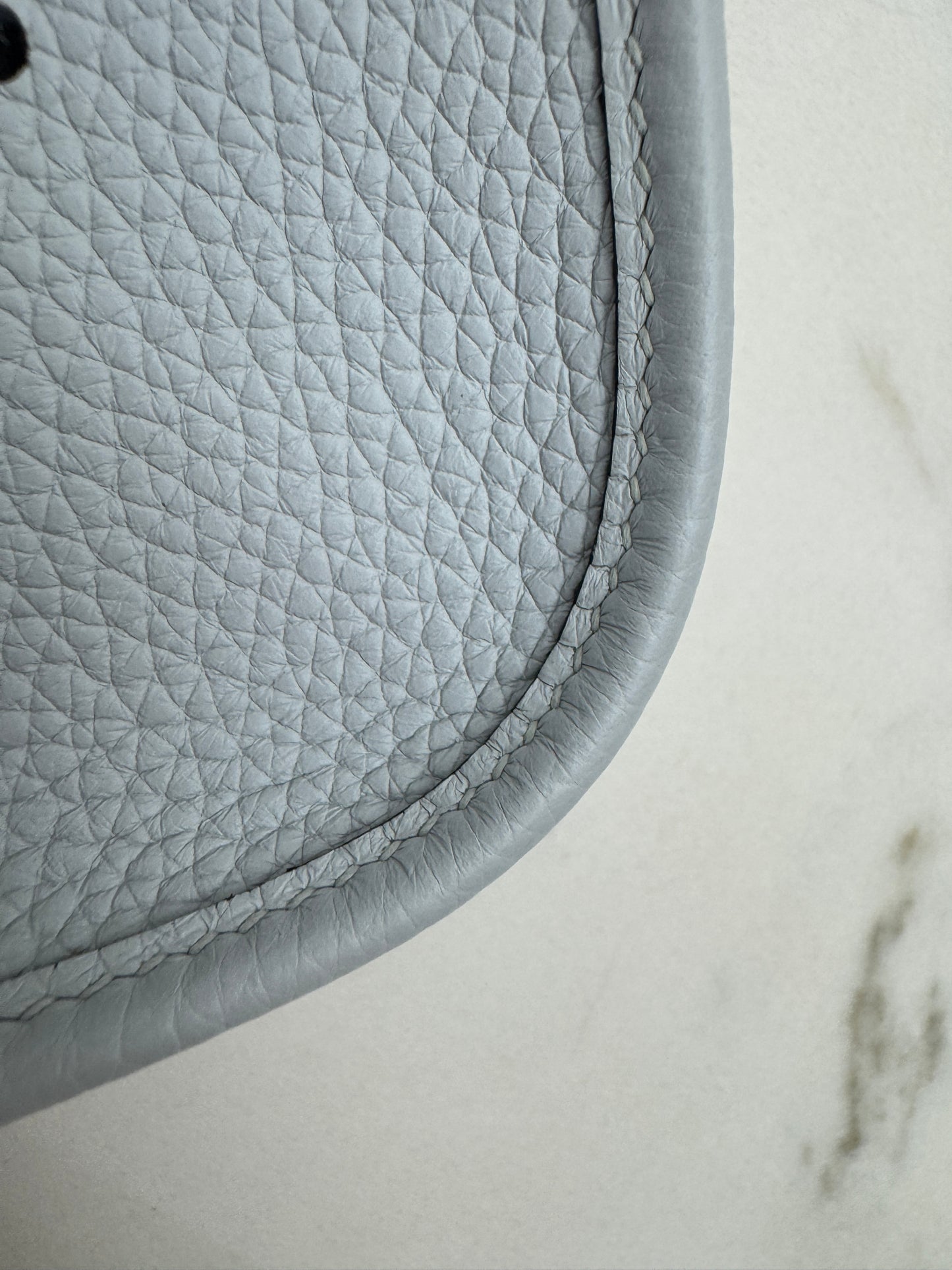 HERMES Mini Evelyne 霧霾藍銀扣 T0 Bleu Brume PHW