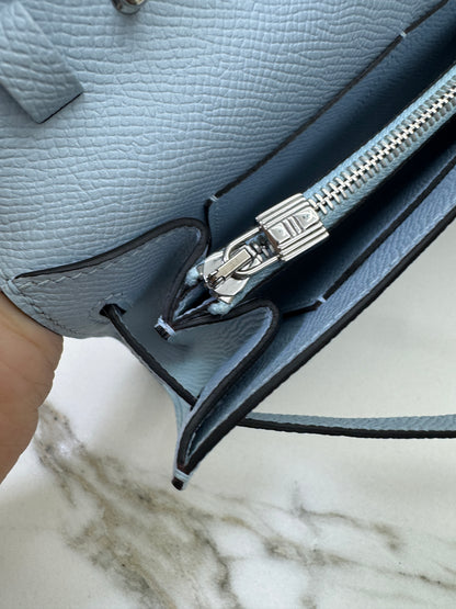 HERMES Kelly to-go 聖杯藍 08 Blue Pale Epsom PHW