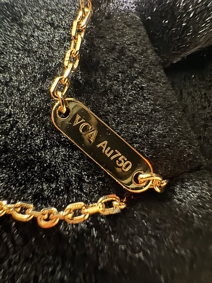 VCA Vintage Alhambra 白貝母金色項鏈