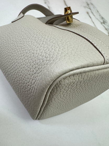 HERMES Picotin Lock 14 奶昔白金扣 TC Craie GHW