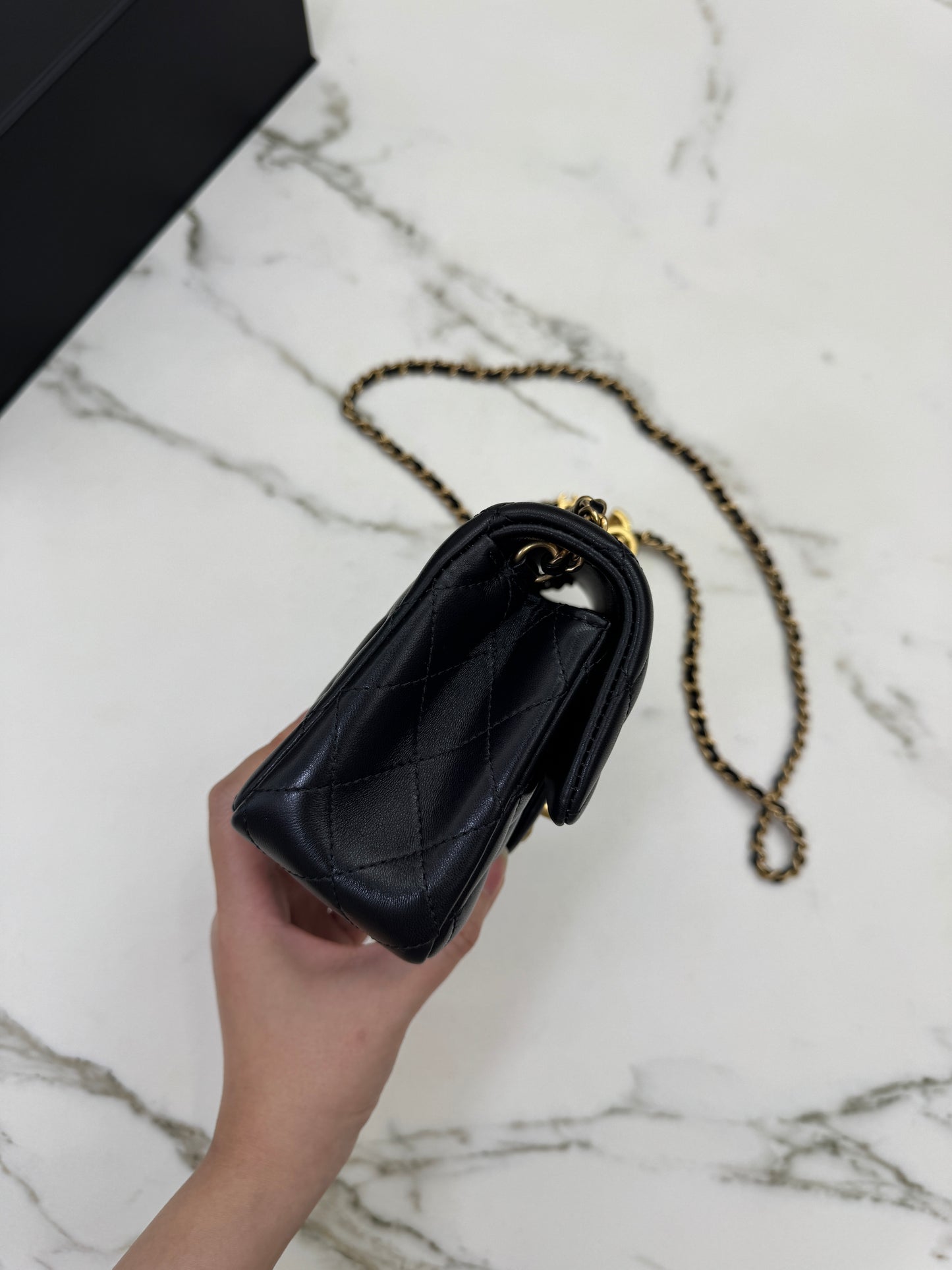 CHANEL 25B調節扣 Mini CF20 羊皮