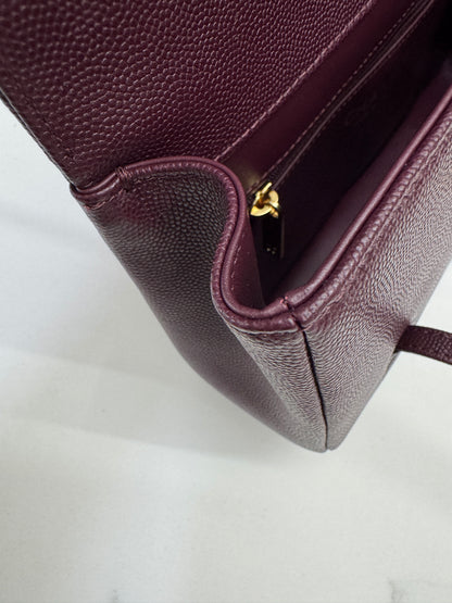CHANEL Preppy Coco Small 酒紅色
