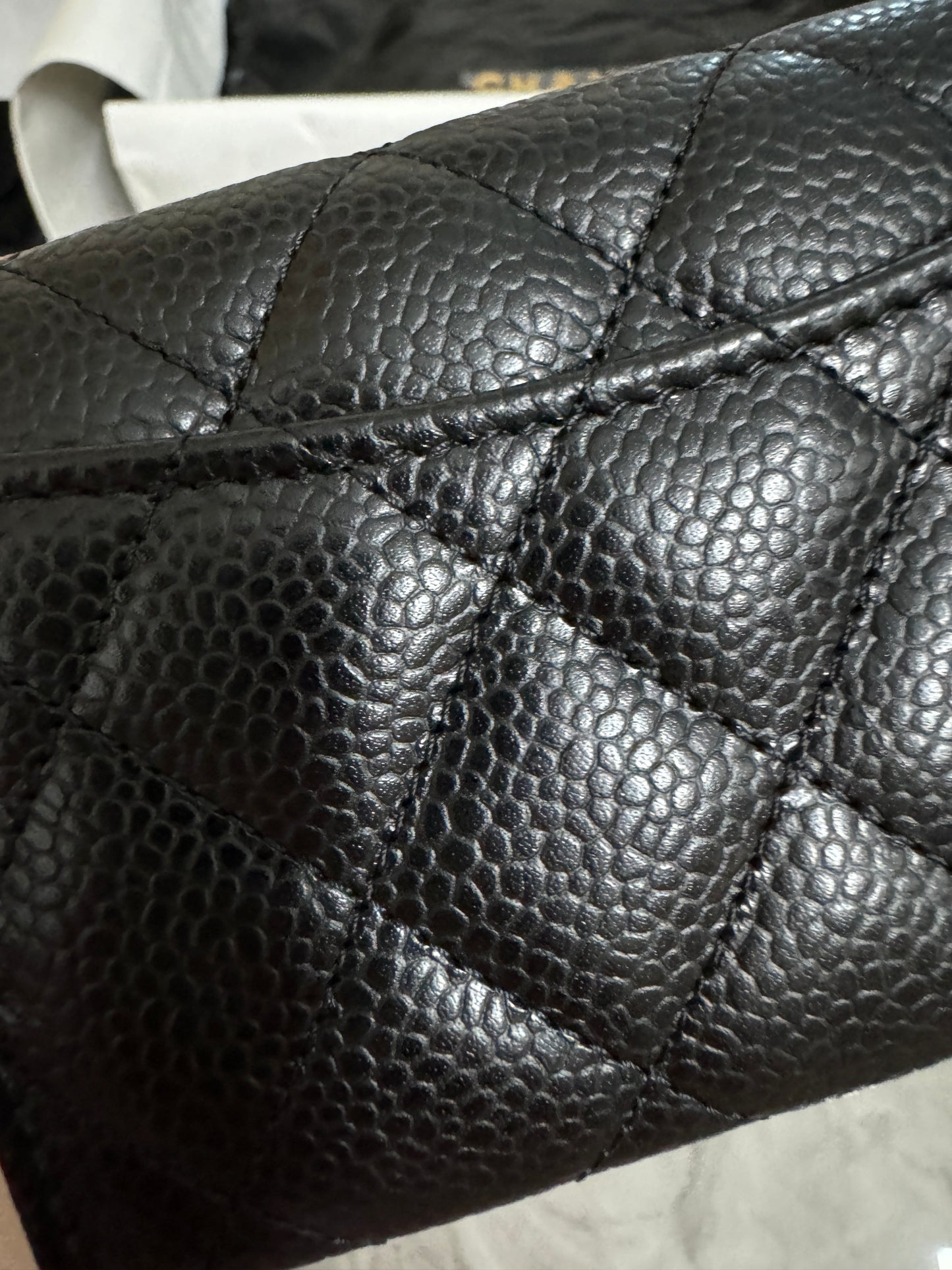 CHANEL 經典CF卡包 黑色牛皮
