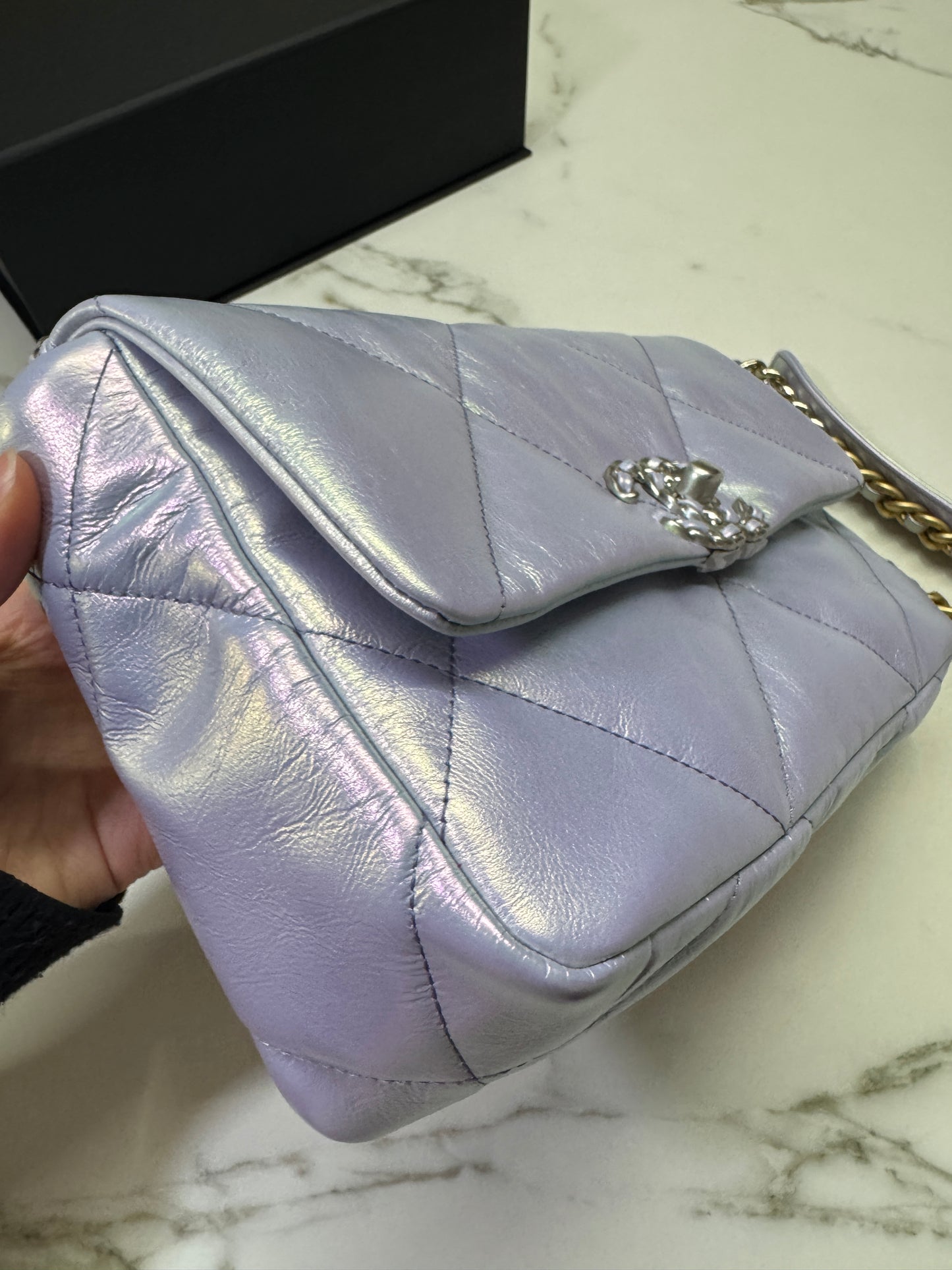 CHANEL 19 Bag Small 22P幻彩紫 小號