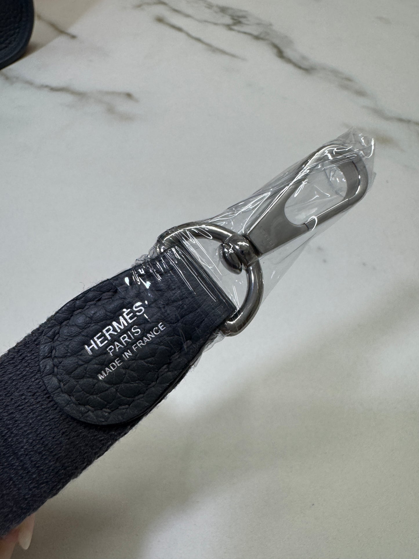 HERMES Mini Evelyn 石板灰銀扣 85 Ardoise PHW