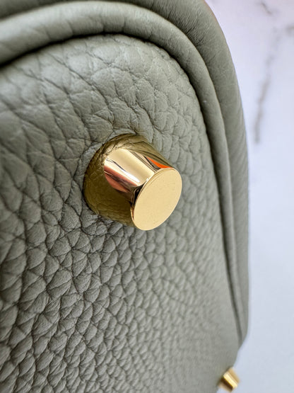 HERMES Picotin Lock 18 鼠尾草綠金扣 Q1 Sauge GHW￼