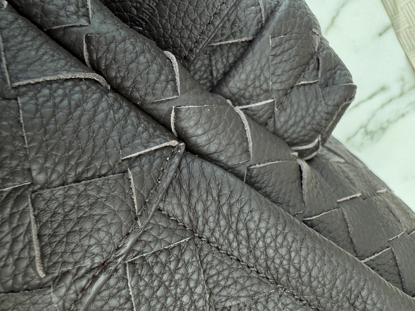 BV Intrecciato Backpack Grained Calfskin Fondant