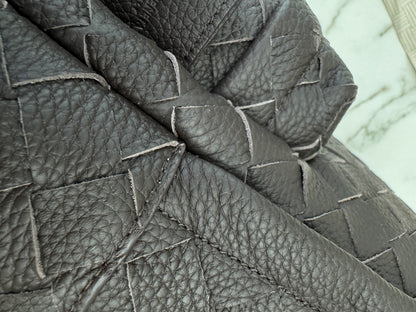 BV Intrecciato Backpack Grained Calfskin Fondant